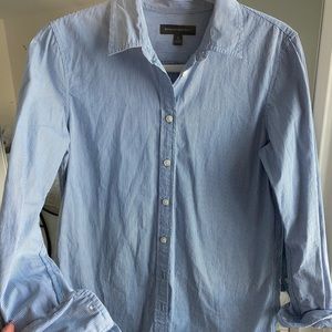 Blue striped button down